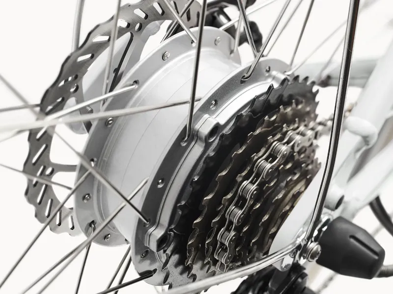 Electra Loft Go! 7D Step Thru Electric Hybrid Bike 2025 in Stardust White-5